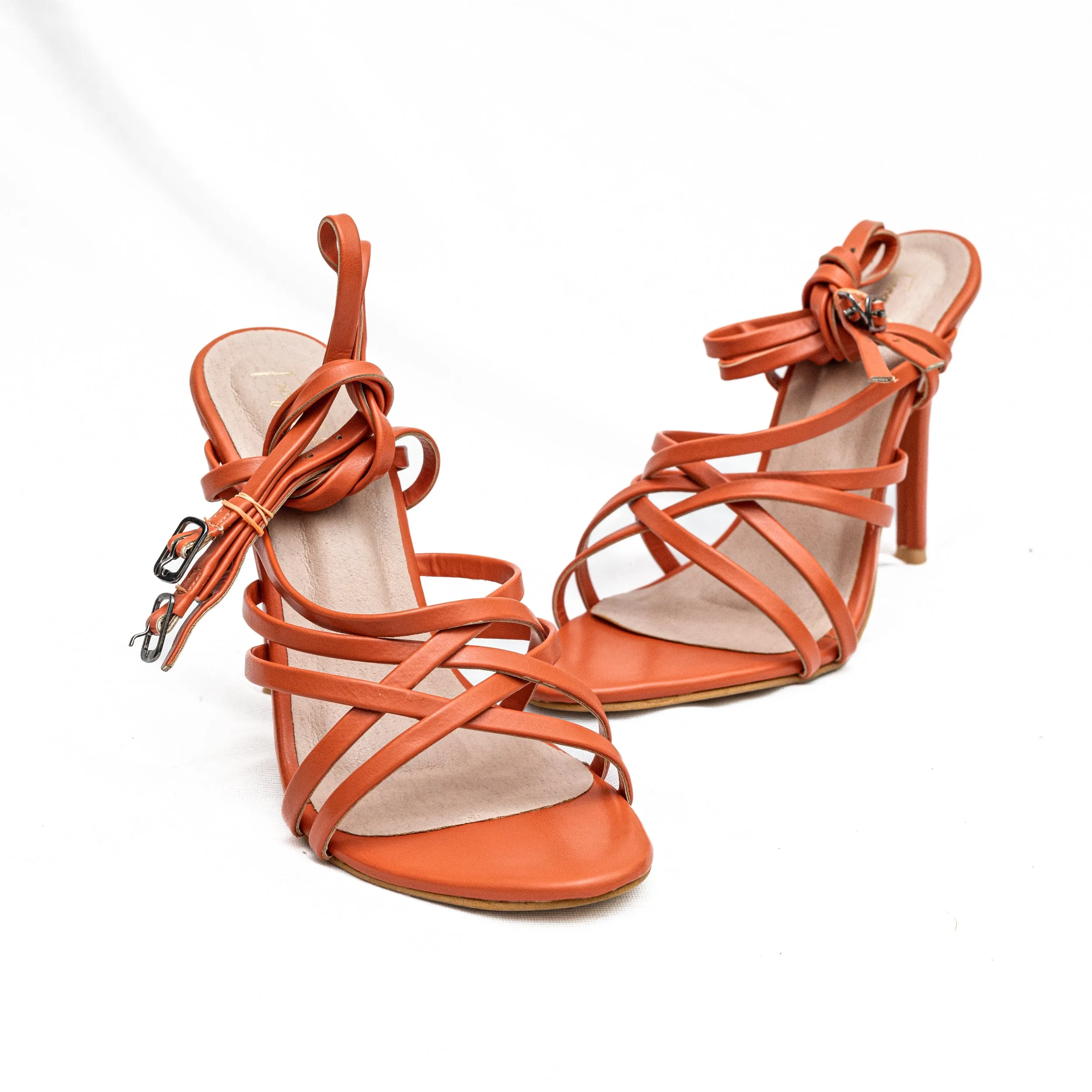 Strappy Tie Ups - Orange