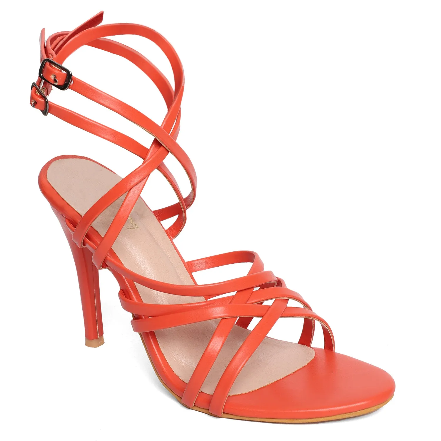 Strappy Tie Ups - Orange