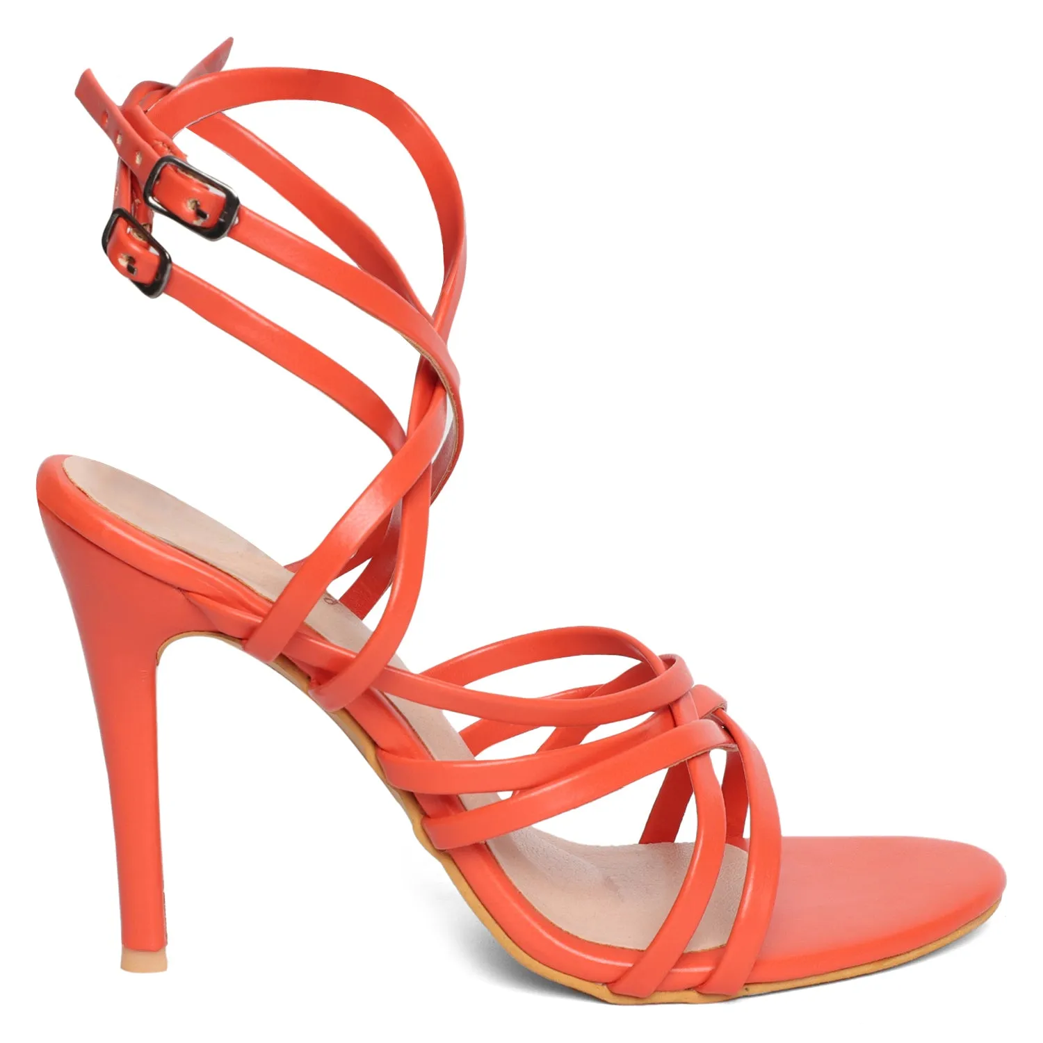 Strappy Tie Ups - Orange