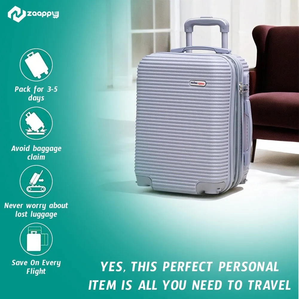 Swiss Class 18 Inch Lightweight Carry-On Luggage | Expandable ABS Spinner Wheels, Fits Under Seat