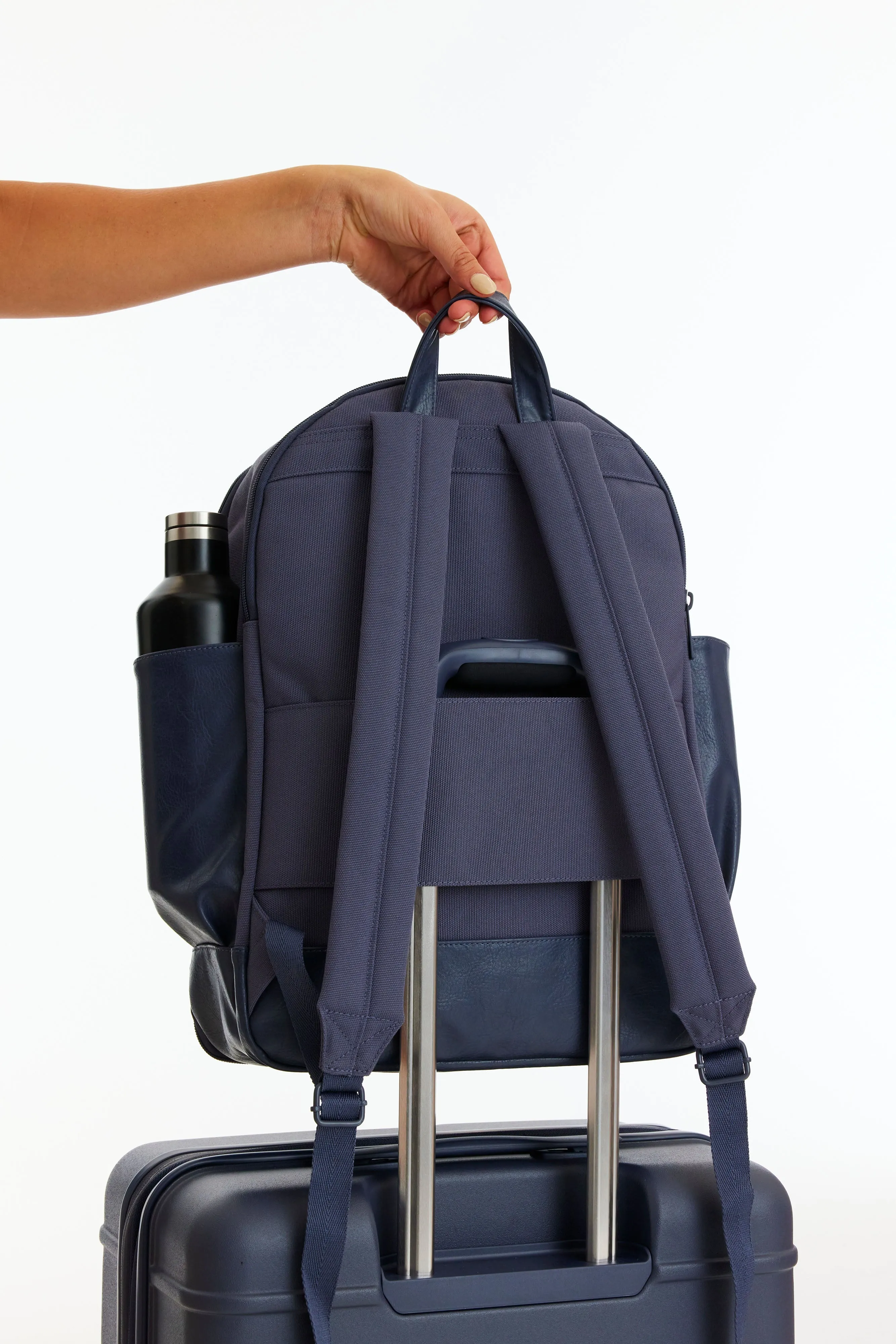 The Travel Backpack in Navy