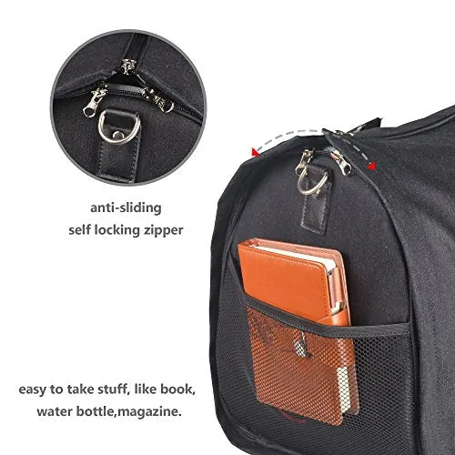 Two-In-One Convertible Travel Garment Bag Carry On Suit Bag, Easily Transforms Into A Sports Duffel