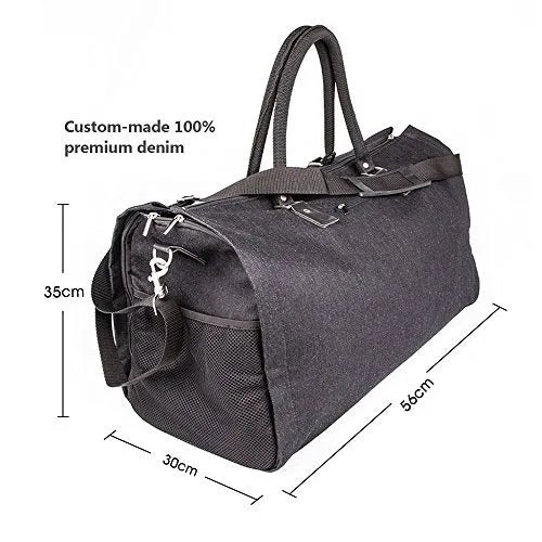 Two-In-One Convertible Travel Garment Bag Carry On Suit Bag, Easily Transforms Into A Sports Duffel