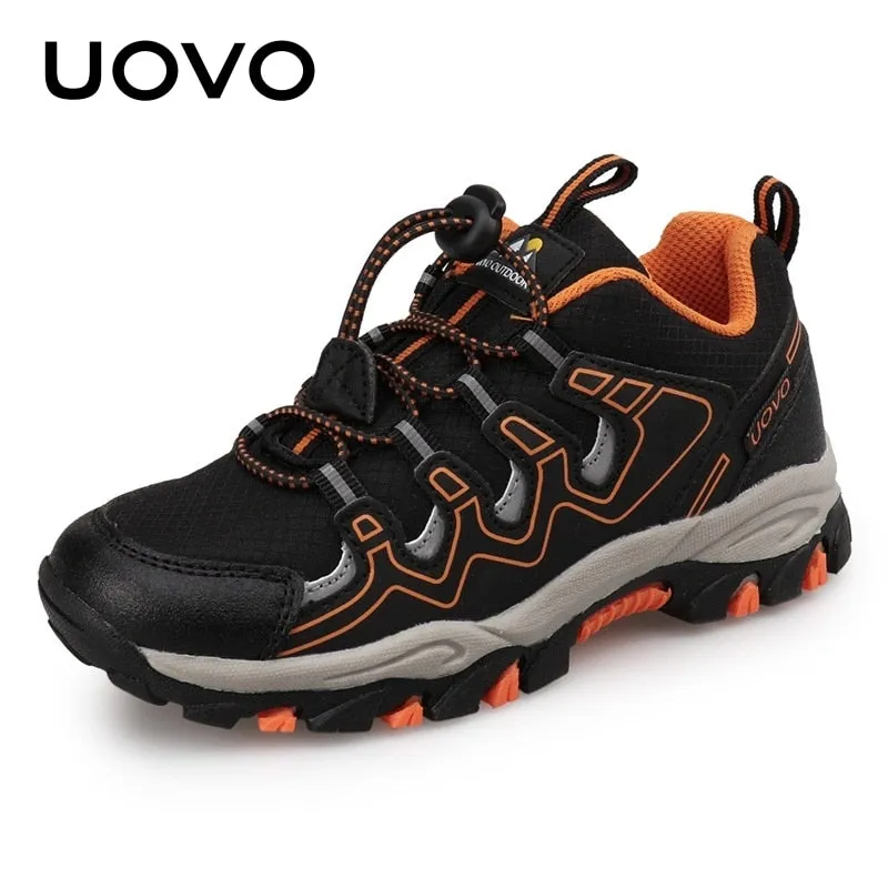 UOVO New Boys Girls Sports Children Footwear Kids Hiking Shoes