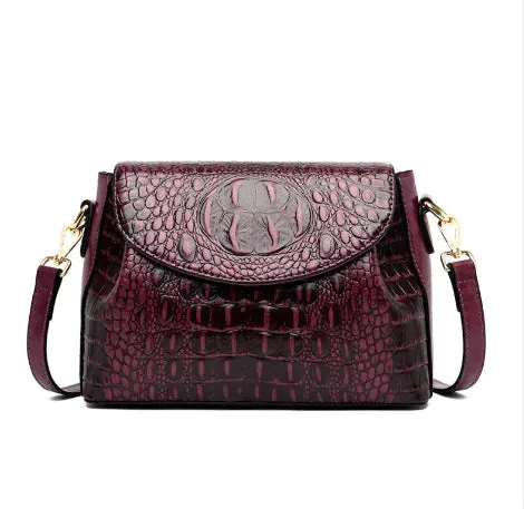 Vintage Crocodile Crossbody Bag