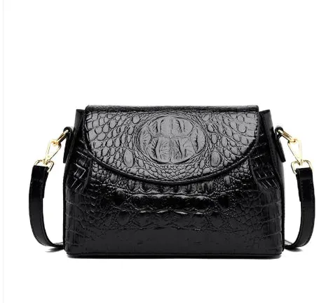 Vintage Crocodile Crossbody Bag