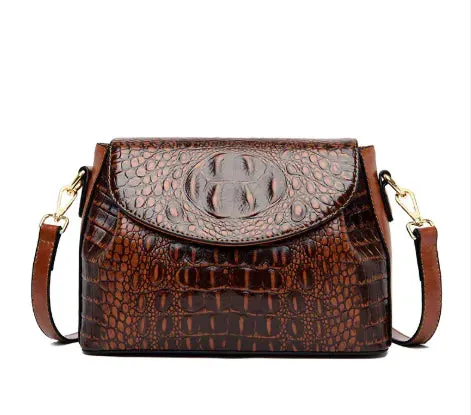 Vintage Crocodile Crossbody Bag