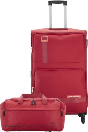 VIP Domina 79cm Soft Trolley Red   Free 52cm Duffle Bag, DOMINA79RD DF