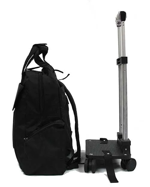 Whizzing 8-wheel Detachable Trolley Backpack Waterproof Shopping Bag