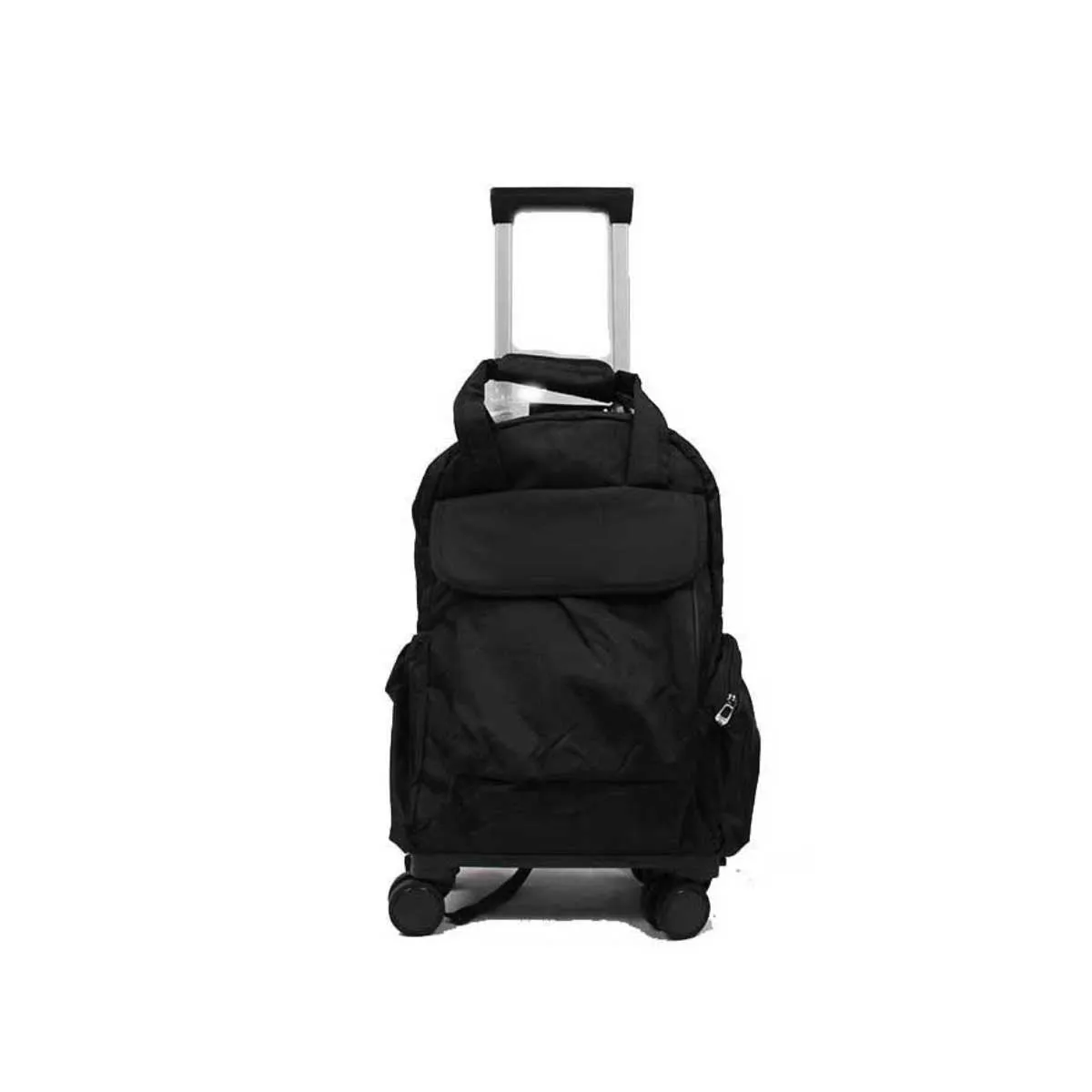 Whizzing 8-wheel Detachable Trolley Backpack Waterproof Shopping Bag