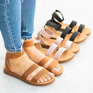 women casual slip on flats sandals