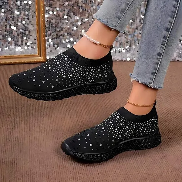 Women's Flyknit Rhinestone Sneakers 50155810C