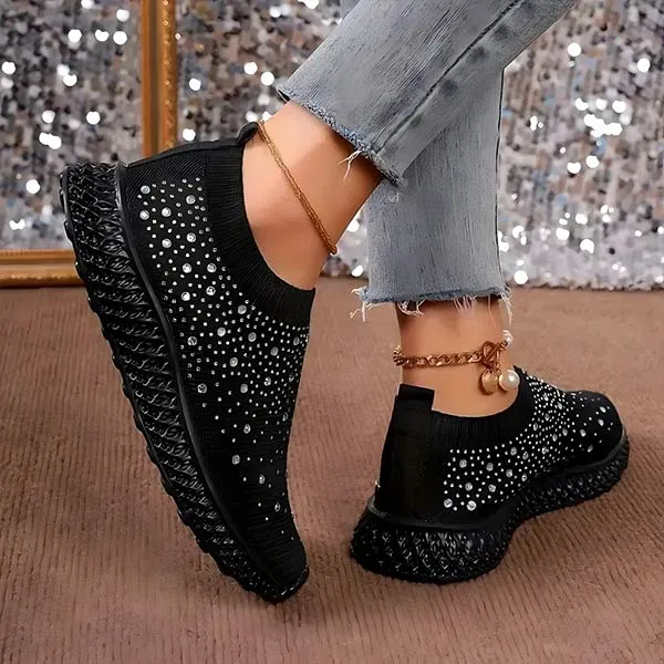 Women's Flyknit Rhinestone Sneakers 50155810C