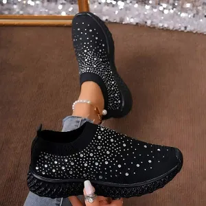 Women's Flyknit Rhinestone Sneakers 50155810C