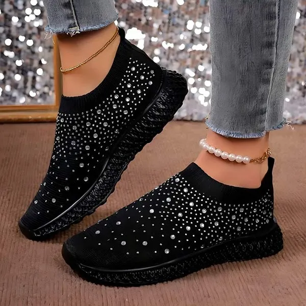 Women's Flyknit Rhinestone Sneakers 50155810C